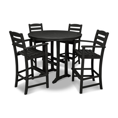 POLYWOOD La Casa Café 5-Piece Bar Dining Set