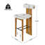 Ensemble de tabourets d'intérieur rembourrés fabriqués à partir de bois provenant de sources durables, idéal pour divers styles d'intérieur et sièges confortables-1966412821