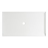 64" x 36" Three Wall Alcove Shower Base with Single Threshold and Center Drain Opening - Less Drain