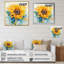 Jaune, bleu, doré, tournesols III-378115541-378115542