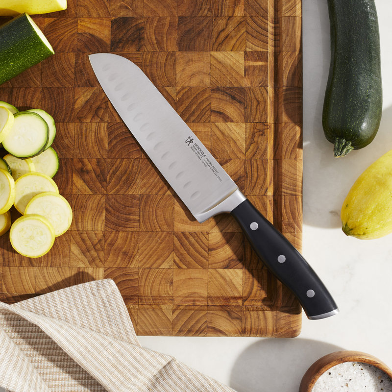 HENCKELS Forged Accent 7-inch Hollow Edge Santoku Knife