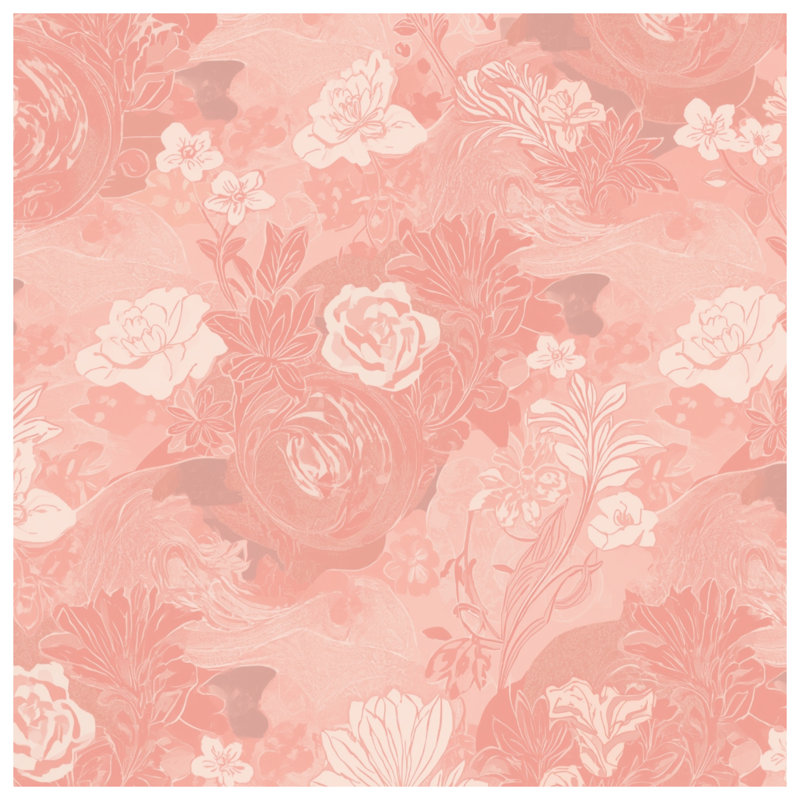 Housses de couette à motif floral rose, Lit simple