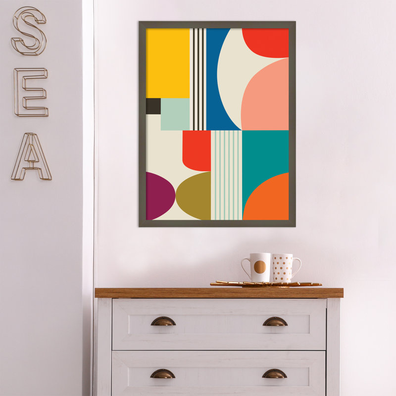 Mid Century Modern Pattern by Rachel Lee, Brown, 25" H x 19" W x 1" D