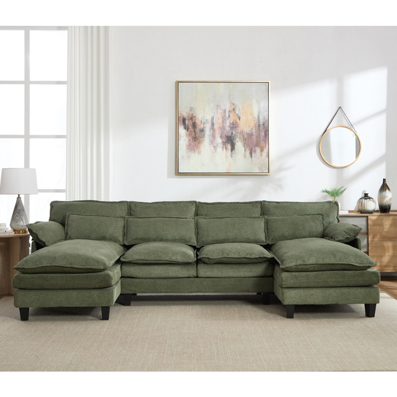 4 Seater Sofa, Green