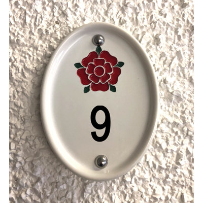 Grovebury 16.5cm H Ceramic House Number