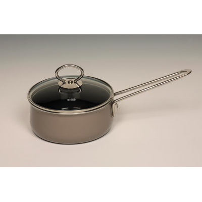 Grigio Top 3000 1L Non-Stick Enamelware Saucepan