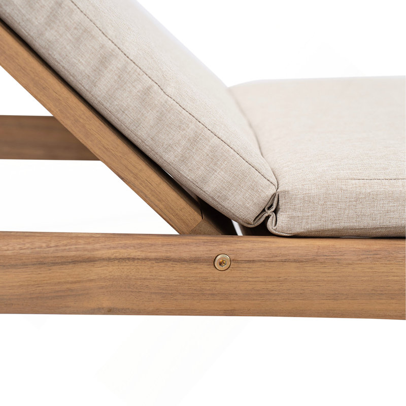 Chaise longue avec coussin Mallacia