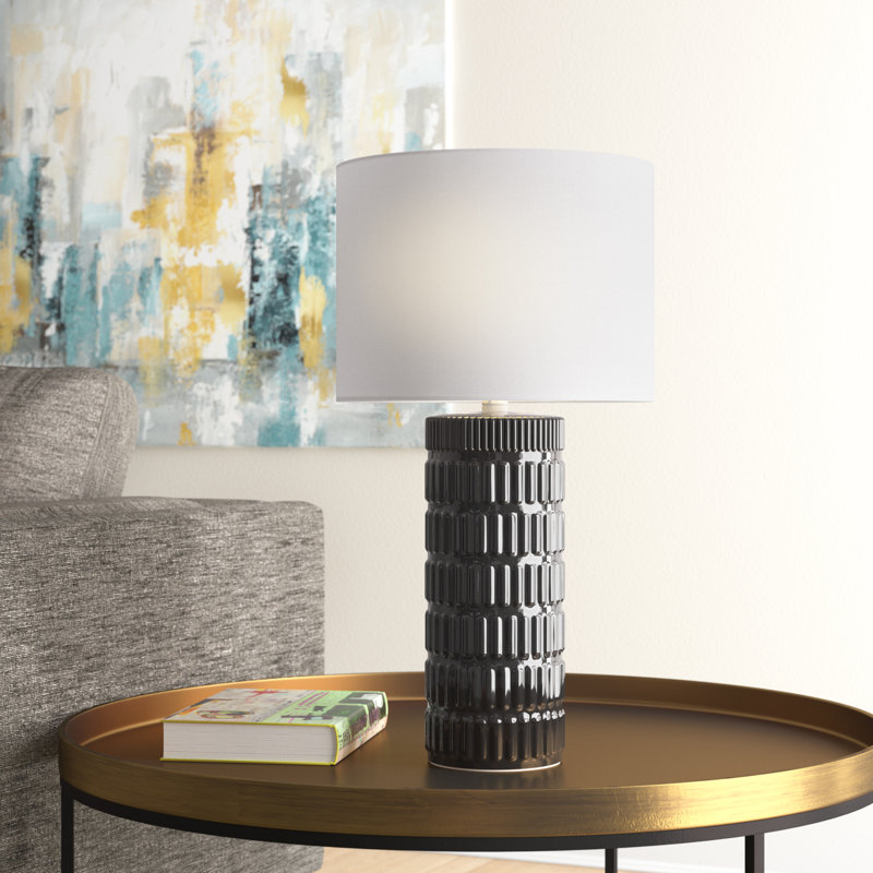 Lampe de table noire 25 po Uxbridge