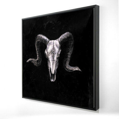 " Ram Skull Grunge Style "
