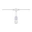 24Ft - LED String Light - Includes 12-S14 Bulbs - 2000K - White Cord