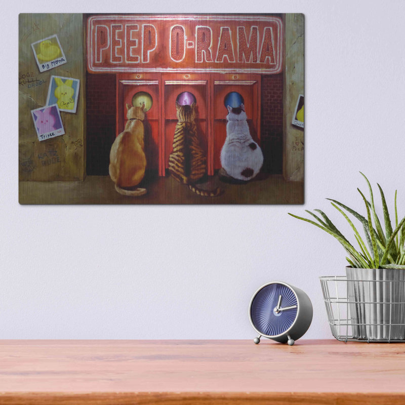 «Peepshow» par Lucia Heffernan, H 12 po x l 16 po