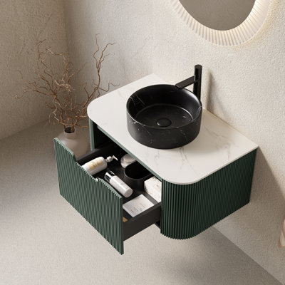 Meuble-lavabo moderne (avec meuble-lavabo et lavabo) avec rangement