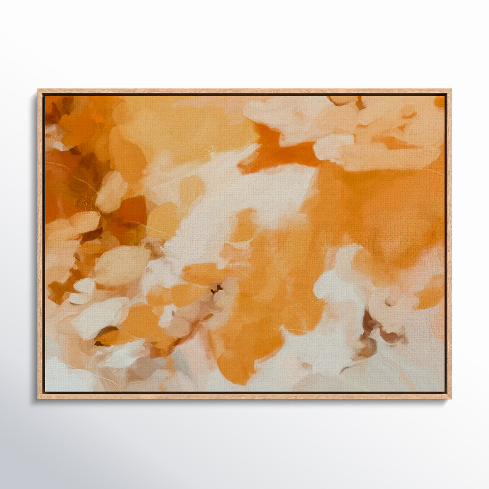 Clay Painting by Patricia Vargas, 40" H x 60" W, White Maple Framed