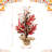 21"H Fall Burgundy Leaves Table Tree