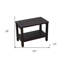 Banc de douche rectangulaire en teck avec tablette EcoDecors-57278422-57278423
