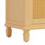 Meuble-lavabo de 36 po en rotin avec lavabo en céramique, meuble-lavabo moderne avec portes et tiroirs à fermeture en douceur, meuble-lavabo autoportant avec pieds en bois massif et grand espace de rangement, naturel