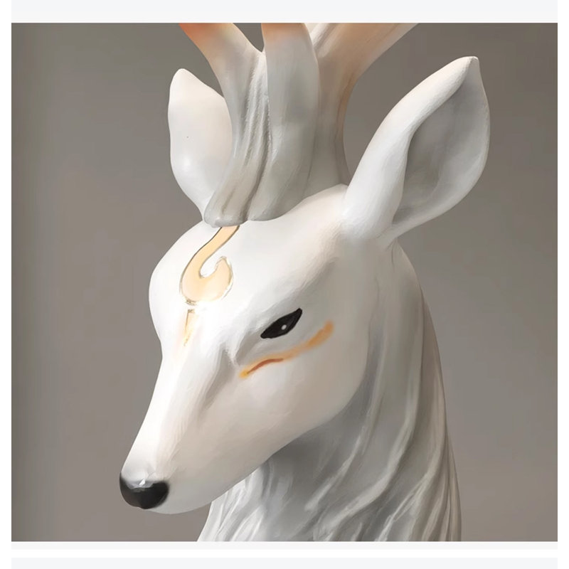 Nordic Elk Fiberglass Sculpture Piece