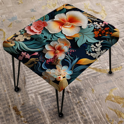 Tropical Splendor Paisley Pattern - Paisley Rectangle Ottoman