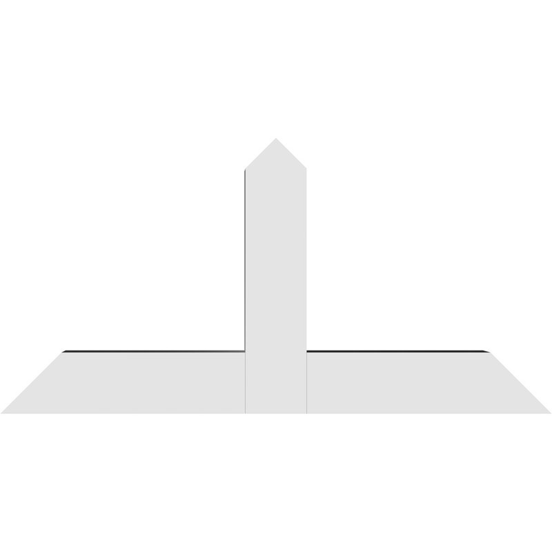 Support à pignon en uréthane Portland Signature, brun clair apprêté, L 36 po x H 18 po, P 6 po x F 6 po
