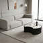 Table basse en cuir fritté clair-18531494