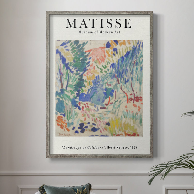 Matisse CL XXVI, reproduction d'art encadrée - bois massif, H 11 po x l 9 po