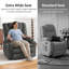 Fauteuil inclinable électrique à deux moteurs avec appui-tête réglable, massage par vibration et chauffage-630948236