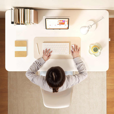 Adjustable Metal Base Computer Desk
