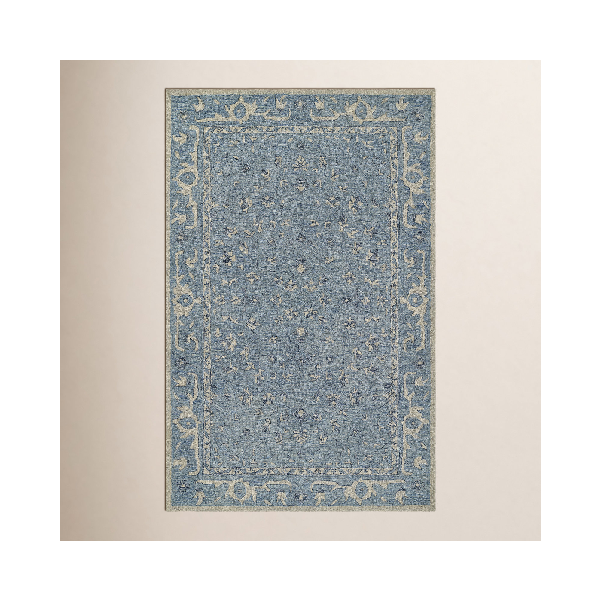 Handmade Wool Rug, 5" W x 8" L