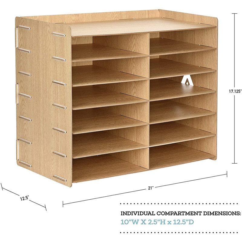 Organisateur de documents en bois