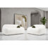 Ensemble de canapé en fausse fourrure 2 pièces avec coussin boule Leann