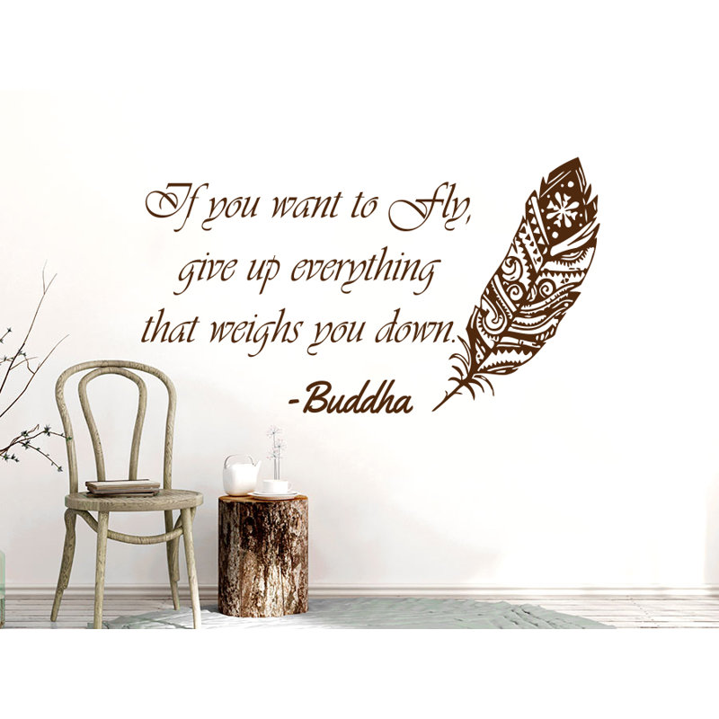 Downey Text & Numbers Wall Decal, Brown