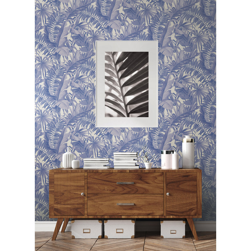 Rouleau de papier peint adhésif L 18 pi x l 20,5 po Maui Leaf