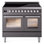 Cuisinière à induction ILVE Professional Plus II 40 pouces avec 6 éléments à induction (porte vitrée)