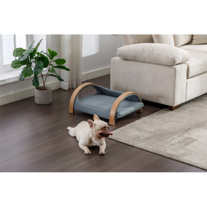 Lit pour chien avec lit Wilford Lily, Gris clair