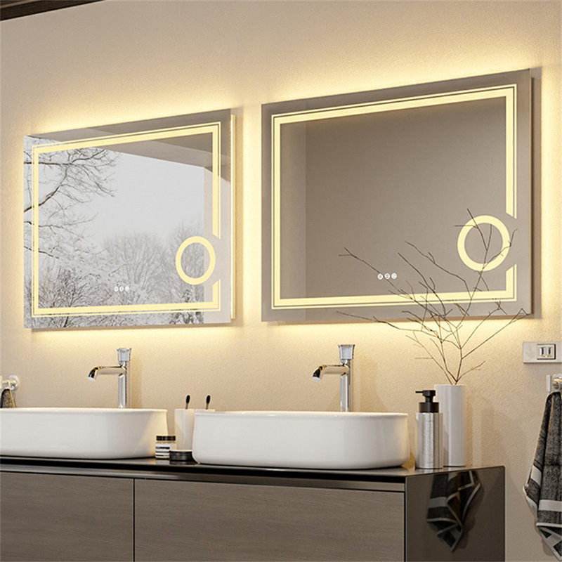Aubrea Wall Mirror, 70cm H x 90cm W