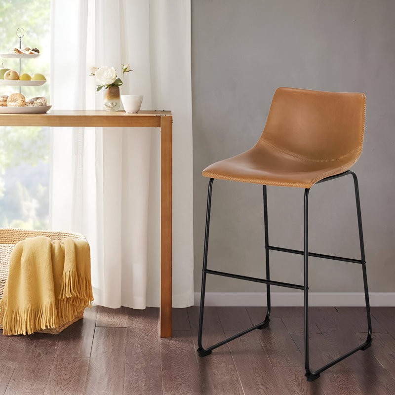 Tabouret Farin (ensemble de 3), Tabouret de bar (siège d’une hauteur de 30 po), Tanné
