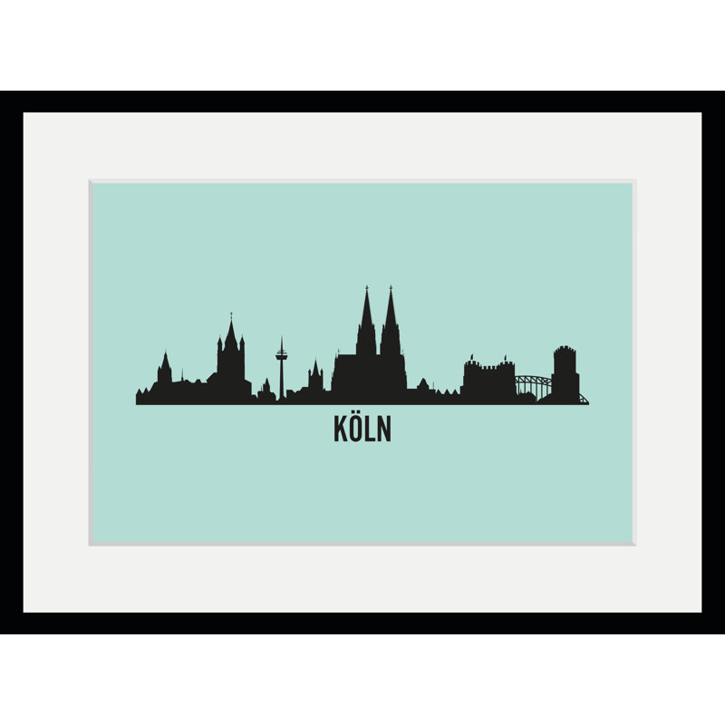 Cologne Skyline 1 Piece Single Picture Frame Wall Art