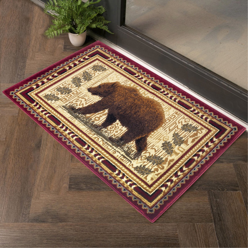 Multi 7 Ft. 10 In. X 10 Ft. 3 In. Lodge Area Rug, Rectangle 7'10" x 10'3"