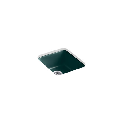 Iron/Tones 17" top-/undermount single-bowl bar sink