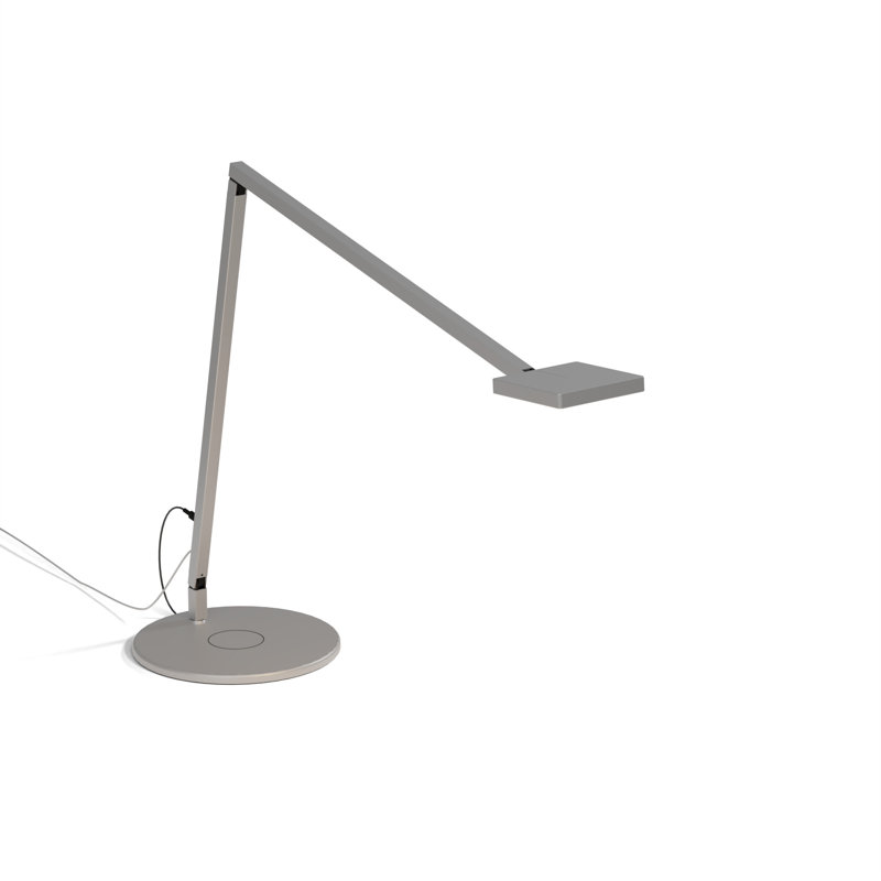 Lampe de bureau Foccacia avec base de recharge sans fil, Argent