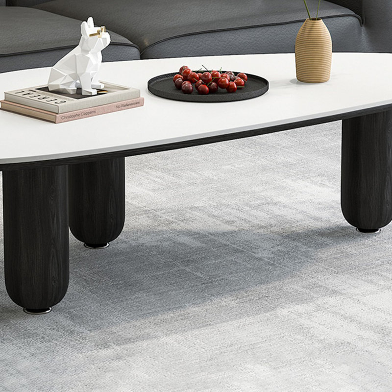 Table basse moderne, simple et créative, H 15,35 po x L 46,85 po x l 23,23 po, Blanc