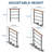 1-3 Step Wood Metal Handrail