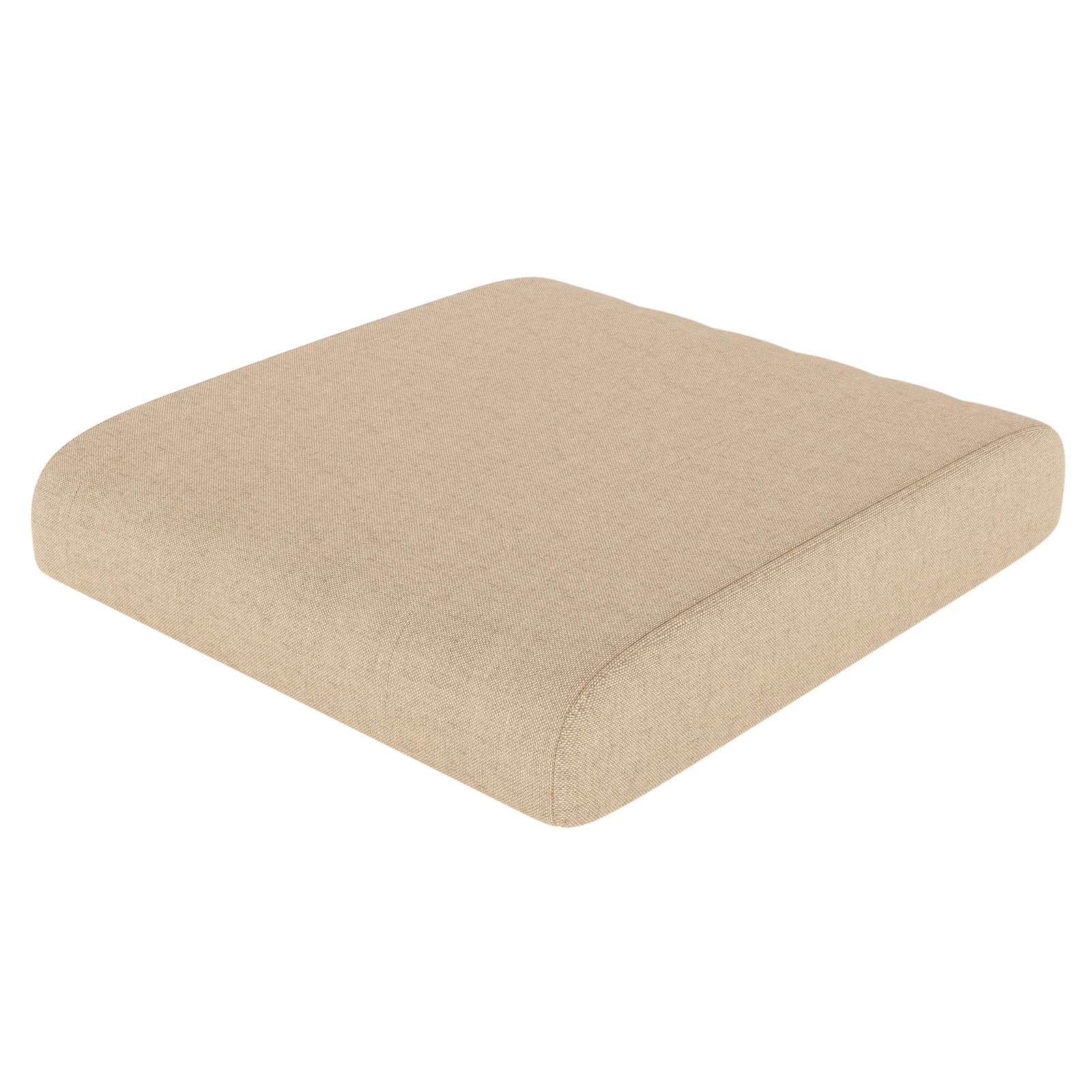 Sunbrella® Outdoor Ottoman Cushion, Sunbrella® Canvas Antique Beige, 4" H x 22" W x 20" D