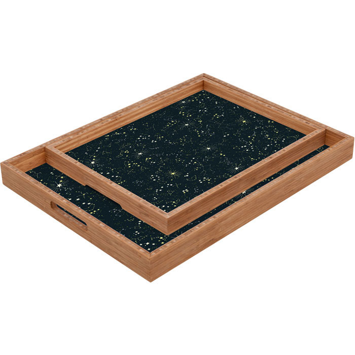 Conor Odonnell Solid Wood Tray, 1.75" H x 18" W x 14" D