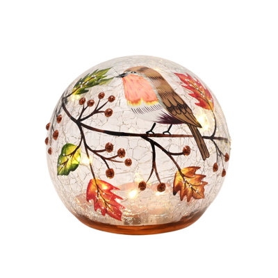 Autumn Robin LED Light Up Orb