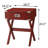 Red 1-Drawer End Table Side Table-766962442