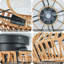 Ventilateur de plafond à cage 7 pales 19,6 po - 4 lumières avec télécommande et ensemble d'éclairage inclus Mattawan