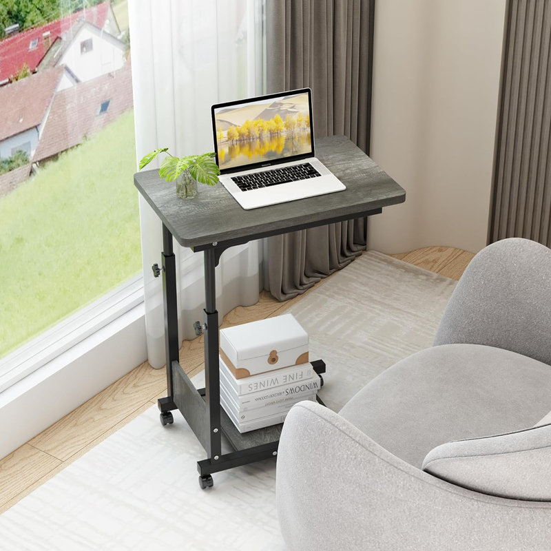 22.1'' W Laptop/Tablet Storage Cart, Grey