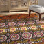 Allison Contemporary Cotton Orange/Grey Area Rug-19267846