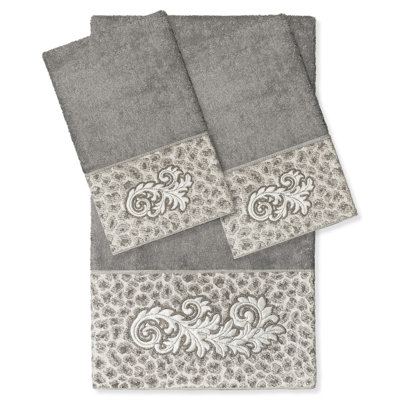  Ensemble de serviettes 3 pièces en coton turc